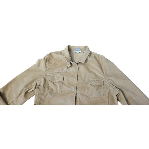LL Bean Tan Mens XL Corduroy Button Down Shirt in good condition - Picture 4 of 7